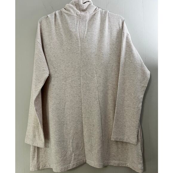Pure Jill Size Large Oatmeal Cowl Neck Pullover Long Sleeve Shirt - Picture 2 of 5